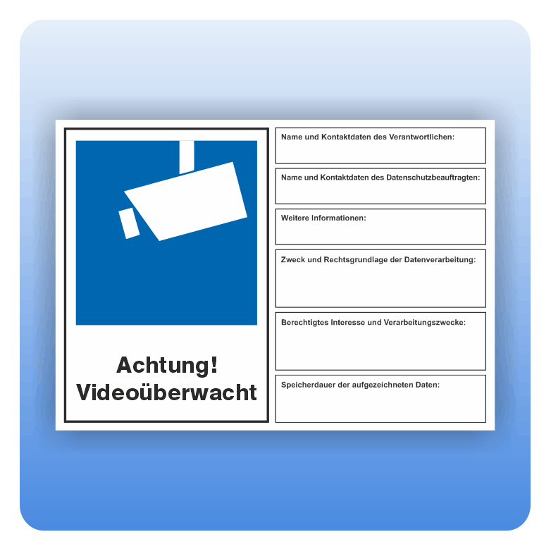 8 Stück Warnaufkleber 'Achtung Videoüberwachung' – 100x90 Mm, Wetterfest & Kratzfest Für Draußen