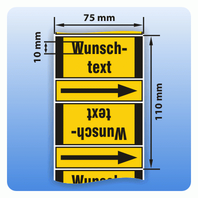 Rohrkennzeichnungsband Gruppe 5: Nichtbrennbare Gase