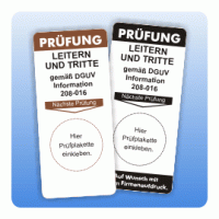 Grundetikett Prüfung Leitern und Tritte Grundetikett Prüfung Leitern und Tritte