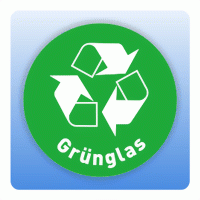 Wertstoffzeichen Recycling Grünglas