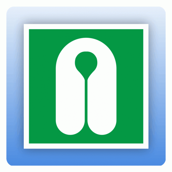 Rettungszeichen E044 Rettungsweste ISO 7010