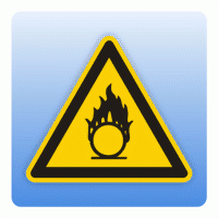 Warnzeichen Warnung vor brandfördernden Stoffen