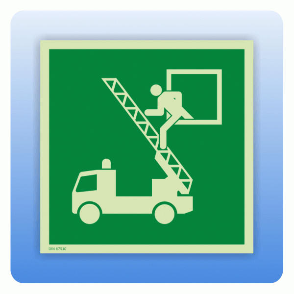 Rettungszeichen E017 Rettungsausstieg ISO 7010