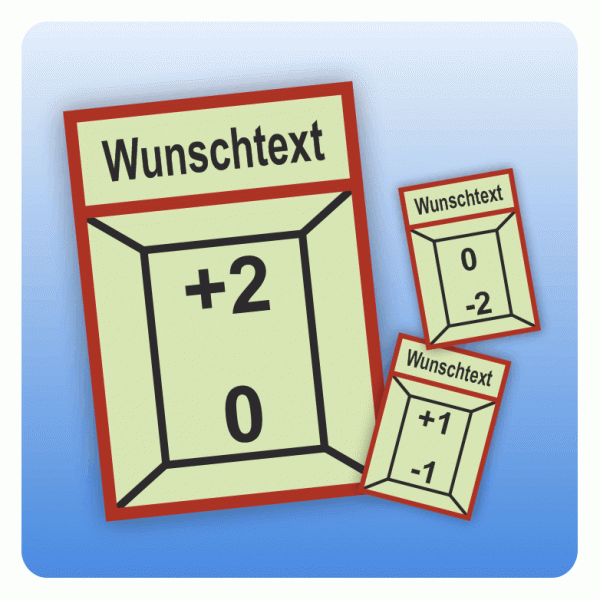 Kennzeichnung Aufzüge Set 3 Ebenen DIN 4066