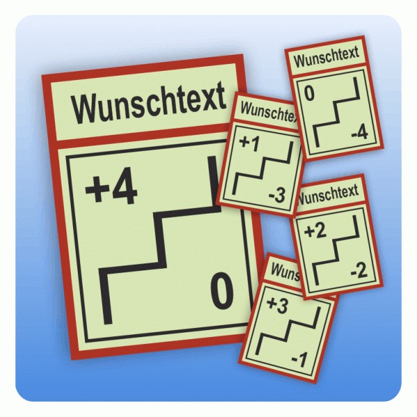 Kennzeichnung geschützte Treppenräume Set 5 Ebenen DIN 4066