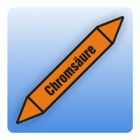 Rohrleitungskennzeichnung Chromsäure nach DIN 2403