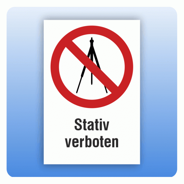 Kombi Verbotsschild Stativ verboten