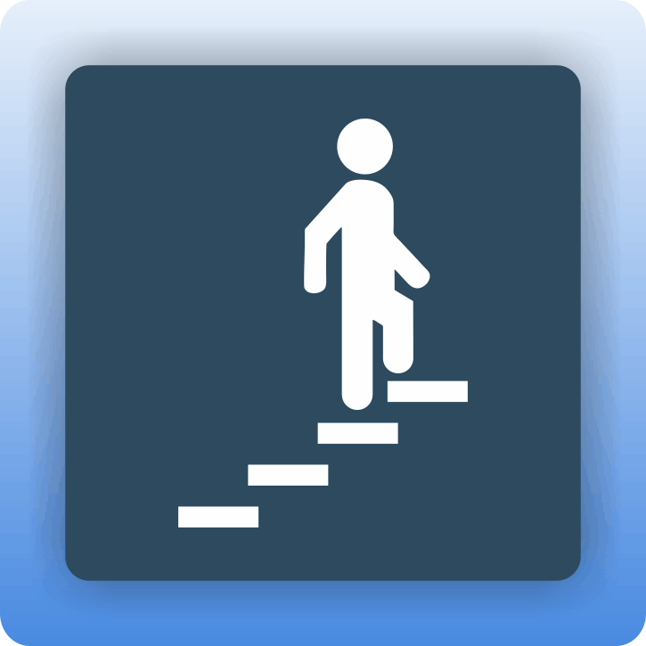 Wandaufkleber „Treppe“ – Vinyl, Wasserdicht, Größe 57x90 Cm, Für Wohnzimmer-Deko