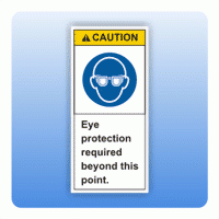 Sicherheitszeichen Eye protection (ANSI Z535) Aufkleber
