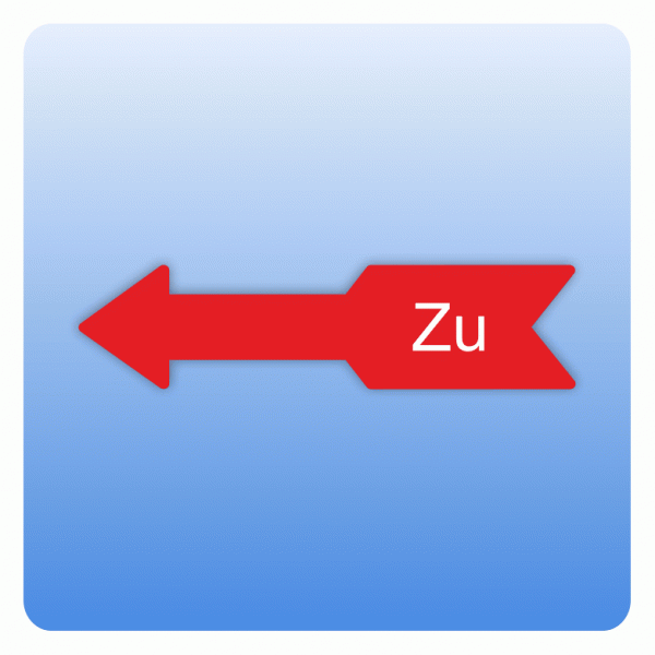 Drehrichtungspfeile Zu nach links zeigend
