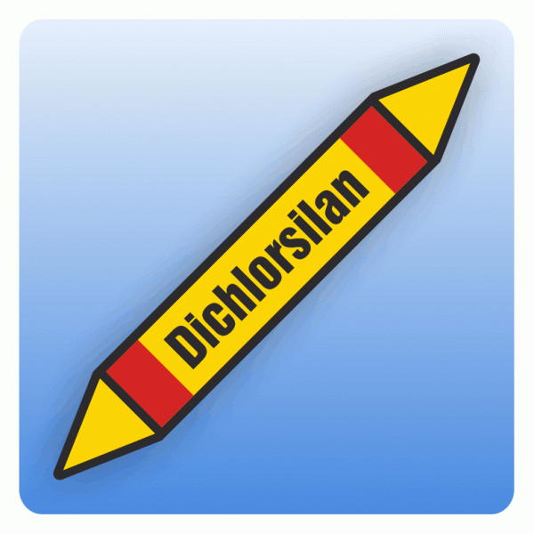 Rohrleitungskennzeichnung Dichlorsilan nach DIN 2403