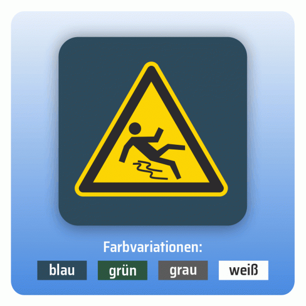 Aufkleber Bus und Bahn - Rutschgefahr