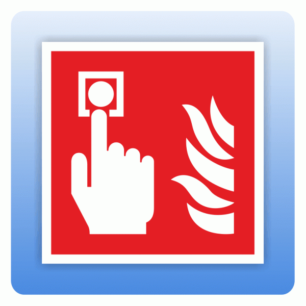 Internationales Brandschutzzeichen F005 Brandmelder ISO 7010