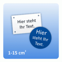 Gravurschilder (1-15 cm²)