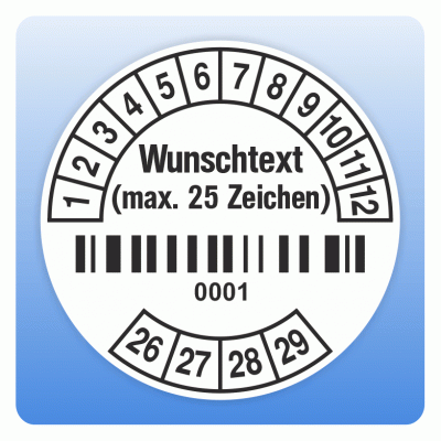 Kabelprüfplaketten DGUV Vorschrift 3 Nächster Prüftermin 70 x 30 mm Kabelprüfplaketten DGUV Vorschrift 3 Nächster Prüftermin 70 x 30 mm