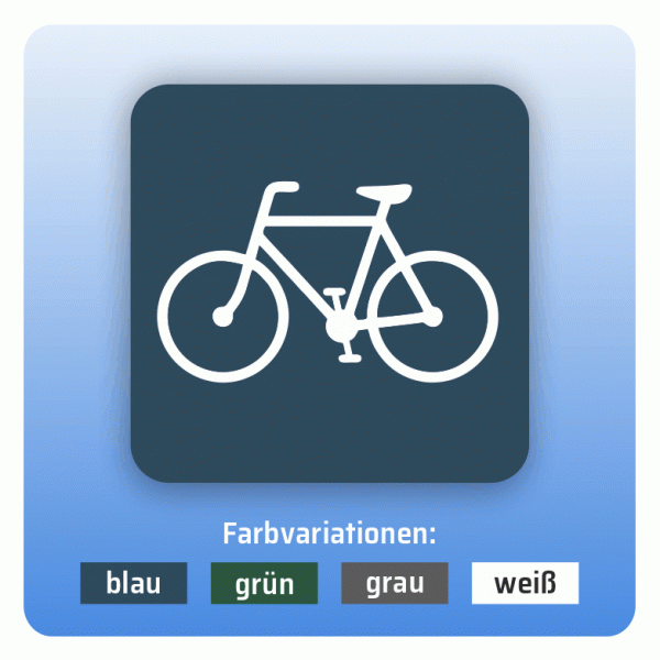 Aufkleber Bus und Bahn - Bereich für Fahrräder