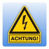 Kombi Warnsymbol ACHTUNG W012