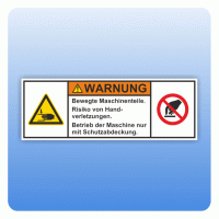 Sicherheitszeichen Bewegte Maschinenteile (ISO 3864-2) Aufkleber Sicherheitszeichen Bewegte Maschinenteile (ISO 3864-2) Aufkleber