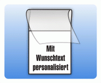 Kabelprüfplakette mit Wunschtext personalisiert