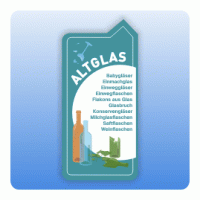 Aufkleber für Mülltonnen und Container Altglas Aufkleber für Mülltonnen und Container Altglas