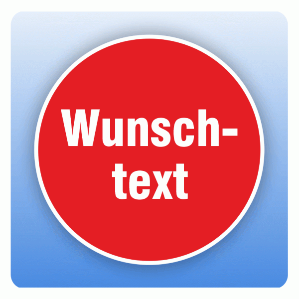 Rabattaufkleber Wunschtext für Schaufenster