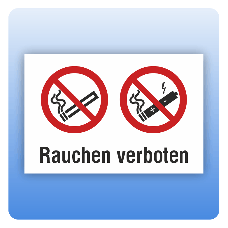 Verbotszeichen 'Rauchen Verboten' – 10 Cm, Aus Kunststoff, UV-beständig