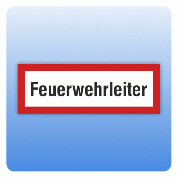 Feuerwehrzeichen Feuerwehrleiter nach DIN 4066