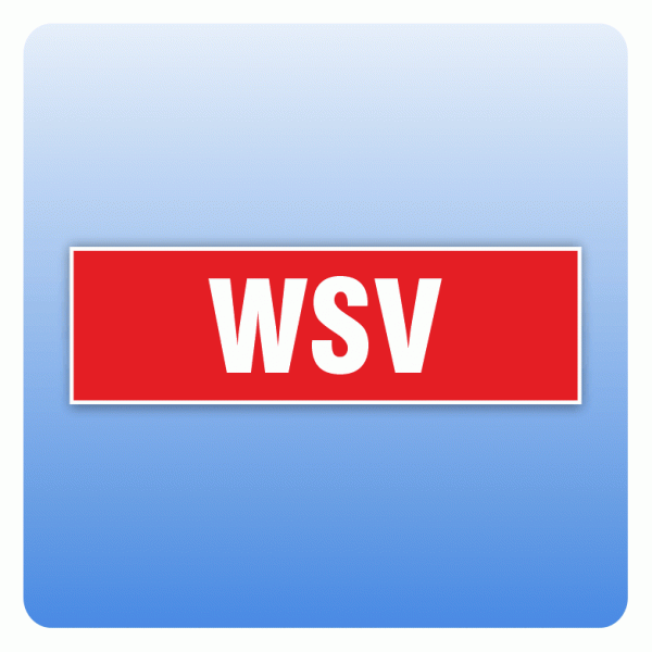 Rabattaufkleber WSV für Schaufenster