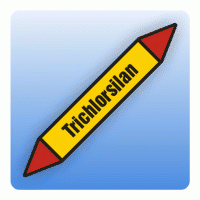 Rohrleitungskennzeichnung Trichlorsilan nach DIN 2403