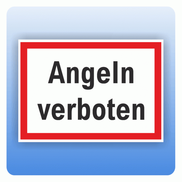 Angeln verboten