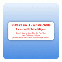 Prüftaste FI-Schutzschalter