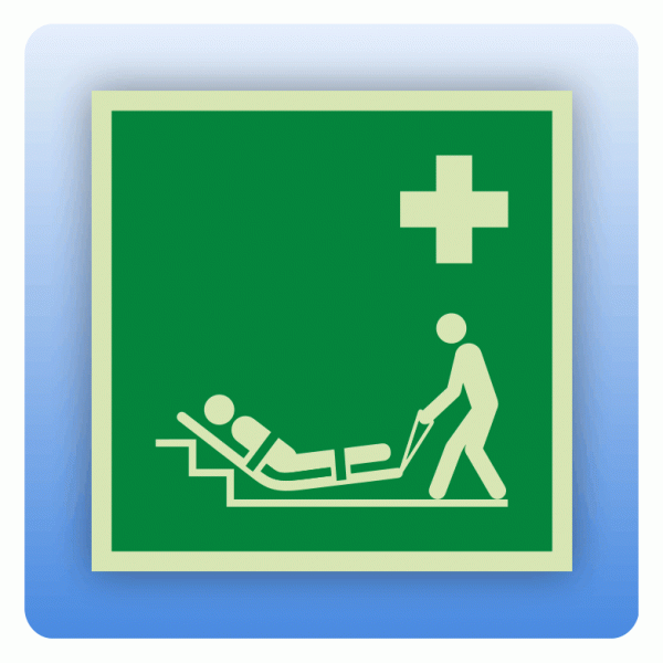 Rettungszeichen E067 Evakuierungsmatte ISO 7010