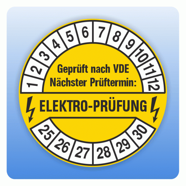 Prüfplakette Elektro-Prüfung Geprüft Nächster Prüftermin