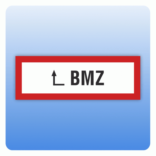 Aufkleber Feuerwehrzeichen BMZ linksherum nach DIN 4066
