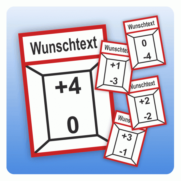 Aufkleber Kennzeichnung Aufzüge Set 5 Ebenen nach DIN 4066