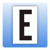 Aufkleber Buchstaben E, selbstklebende Folie