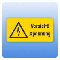 Aufkleber Vorsicht Spannung Aufkleber Vorsicht Spannung