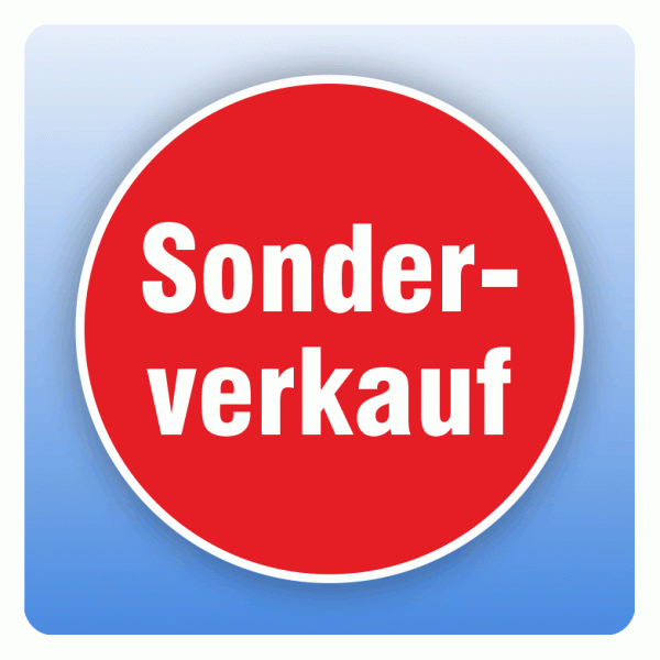 Rabattaufkleber Sonderverkauf für Schaufenster