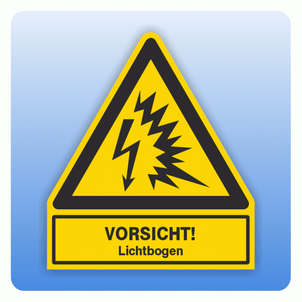 Kombi Warnsymbol Vorsicht Lichtbogen W042