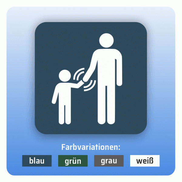 Aufkleber Bus und Bahn - Kinder an die Hand nehmen