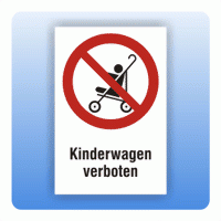 Kombi Verbotsschild Kinderwagen verboten