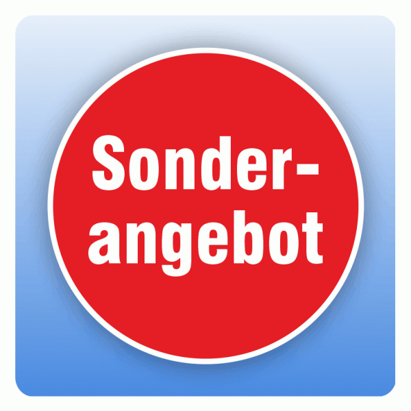 Rabattaufkleber Sonderangebot für Schaufenster