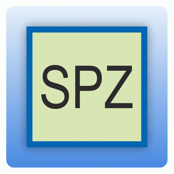 Feuerwehrzeichen SPZ (Sprinklerzentrale)