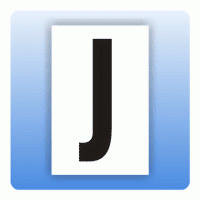 Aufkleber Buchstaben J, selbstklebende Folie