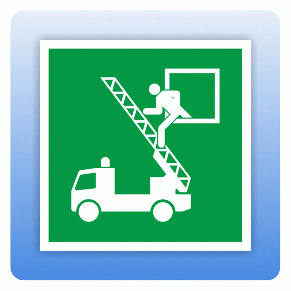 Aufkleber Rettungszeichen E017 Rettungsausstieg ISO 7010