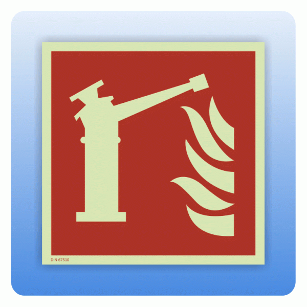 Internationales Brandschutzzeichen F015 Feuerlöschmonitor ISO 7010