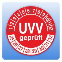 Prüfplakette UVV geprüft