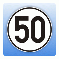 Geschwindigkeitsaufkleber "50 km/h" (nach § 58 StVZO)