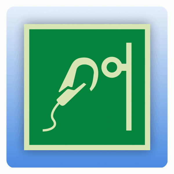 Rettungszeichen E072 Sicherer Einhakpunkt ISO 7010