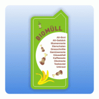 Aufkleber für Mülltonnen und Container Biomüll Aufkleber für Mülltonnen und Container Biomüll